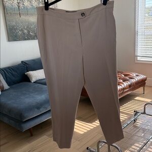 Karl Lagerfeld Beige Tailored Pants